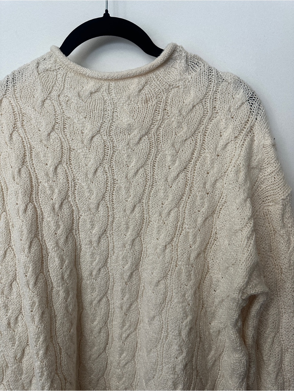 J.Crew Factory Cable Knit Mockneck Sweater Cream Small NWT - Picture 2 of 6